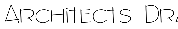 Architects Draft font preview